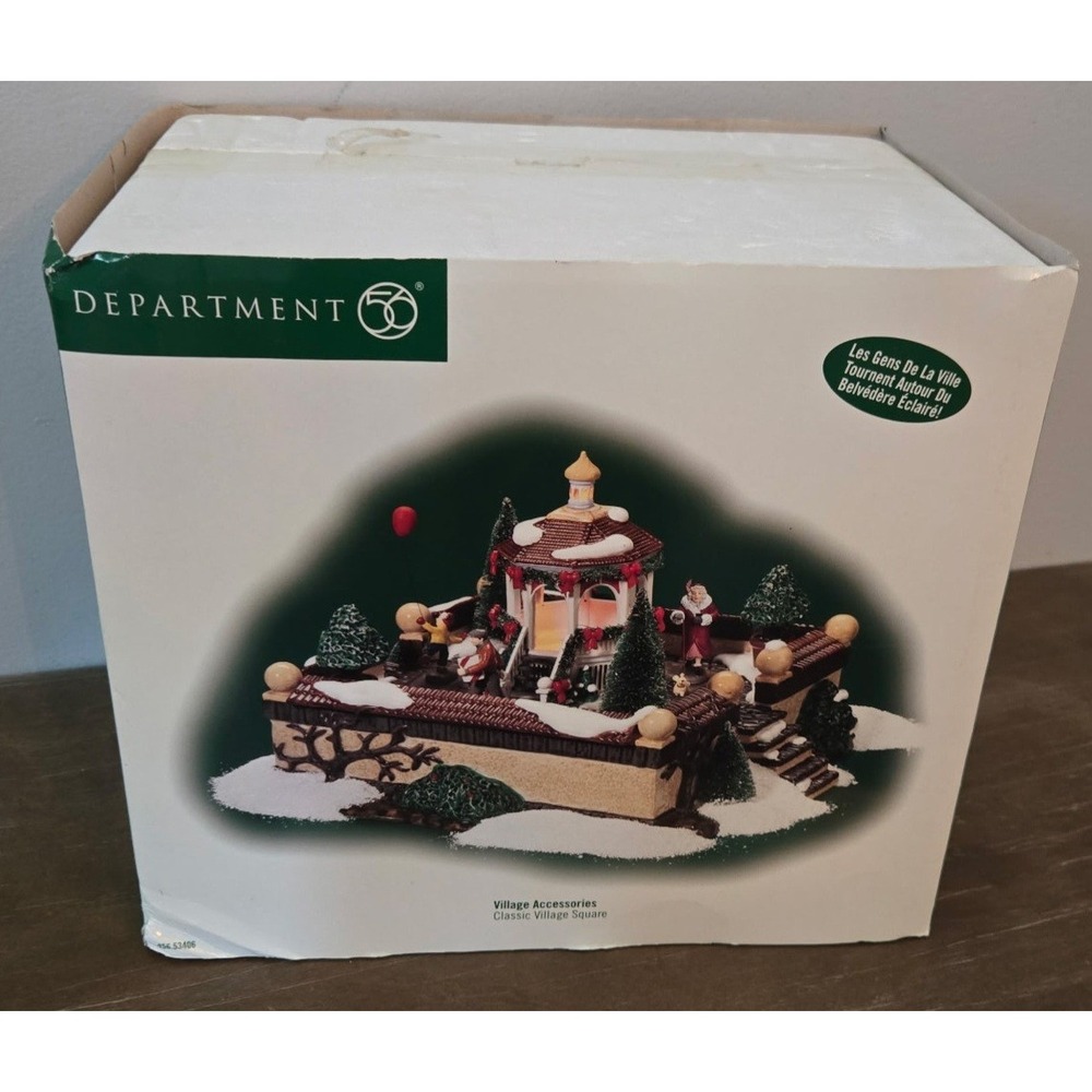 Dept 56‎ Classic Village Square Animated Lighted Christmas Gazebo 56.53406